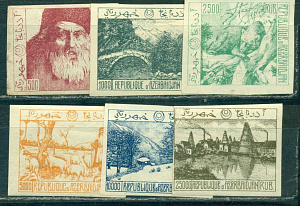 Азербайджан, 1919, Ландшафты, 6 марок без зубцов !
